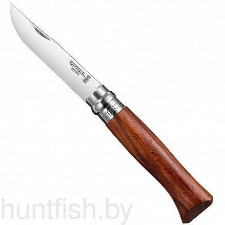 Нож Opinel серии Tradition Luxury №08, клинок 8,5см,нерж.сталь,зерк.полировка,рукоять-олива,чехол