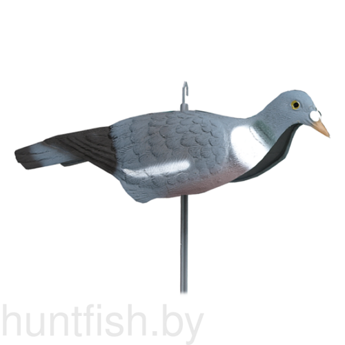 чучело голубя вяхиря Sport Plast , полукорпусное, крепеж на палку, пластик, матовое, 110г