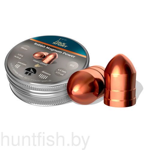 Пульки HN Rabbit Magnum Power кал. 4,5 мм 1,04 г (200 шт./бан)