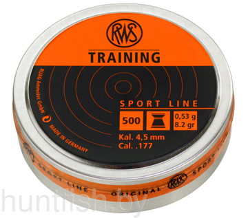 Пульки RWS Training 4,5 мм, 0,53 г (500 шт./бан.)
