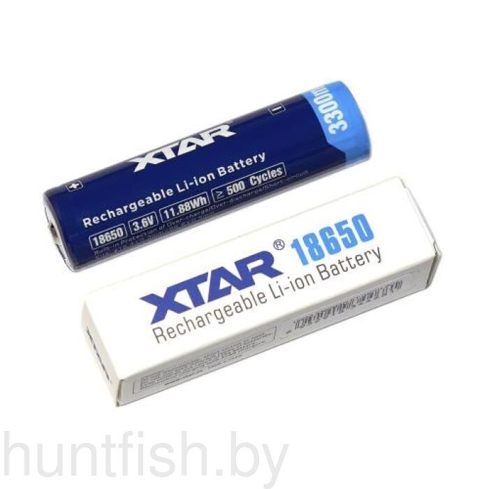 Аккумуляторный элемент  XTAR Li-ion NCR18650-33-PCB с защитой (3,6 В, 3300 мАч