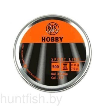 Пульки RWS Hobby 4,5 мм 0,45 г 7,0 гр