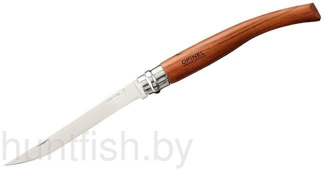 Нож Opinel серии Slim №12, филейный, клинок 12см., нерж.сталь, зеркальная полировка, рукоять-бубинга