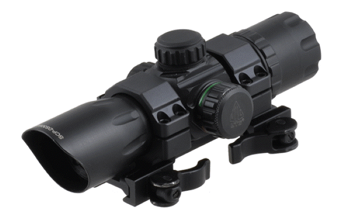Коллиматор LEAPERS 5TH GEN 1х34 6.4", точка 4MOA, подсв.R/G, закрытый, быстросъемный, 371гр