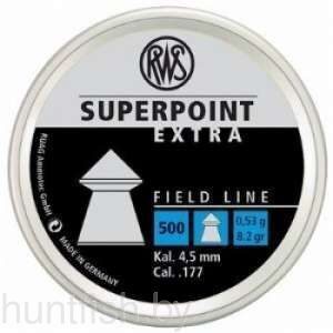 Пульки RWS Superpoint Extra 4,5 мм 0,53 г (500 шт./бан.)