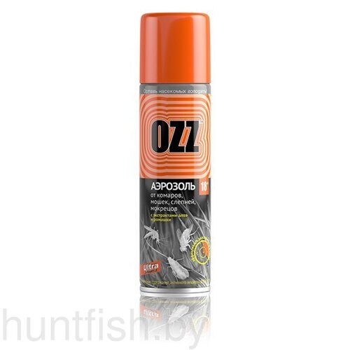 OZZ 18 ULTRA Аэрозоль от комаров, мошек, слепней, мокрецов 150мл.