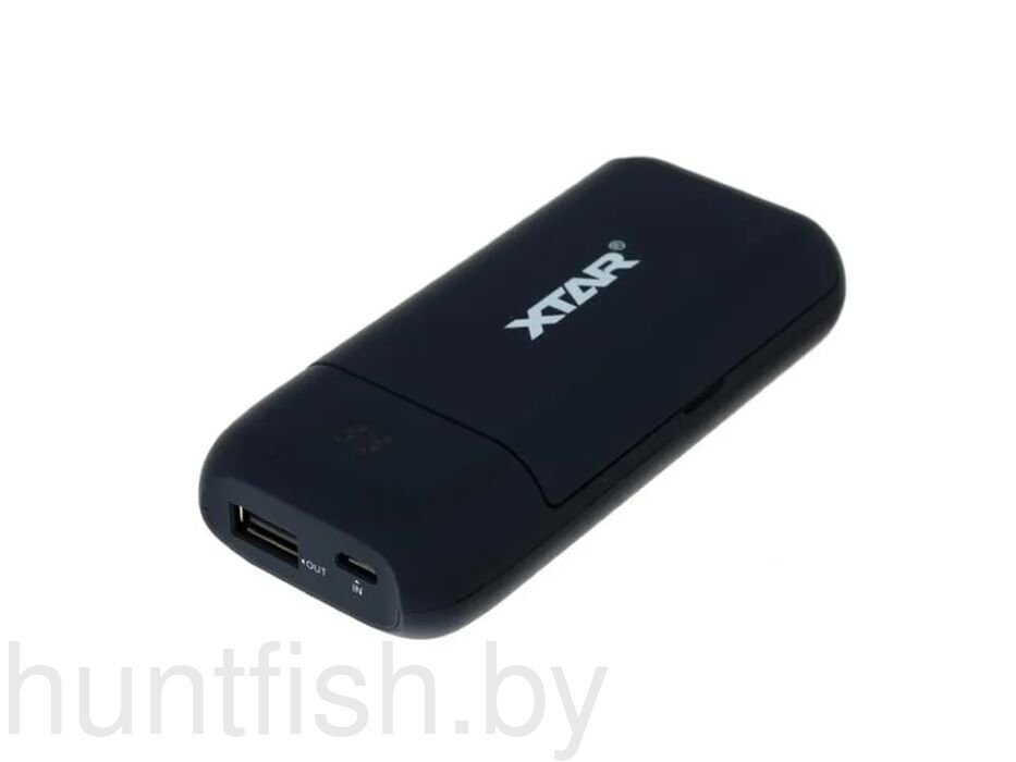 Зарядное устройство XTAR PB2C-black  для аккумуляторных элементов с USB-кабелем