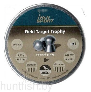 пульки HN Field Target Trophy кал. 6,35 мм 1,29 г (200 шт./бан.)