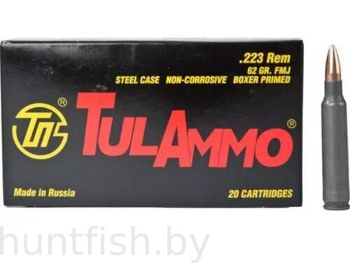 Патроны охотничий .223 Rem TulAmmo (5,56x45) FMJ, 4,0 гр