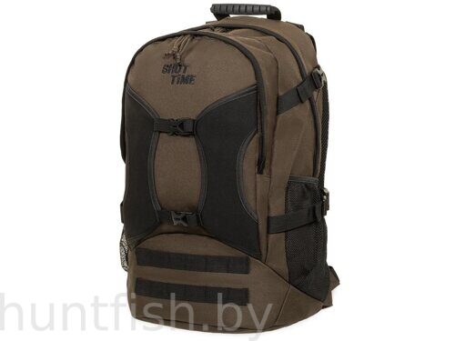 Рюкзак ShotTime туристический Hiker 26л, ПВХ 600D, 50х30х18 см, коричневый, 920г