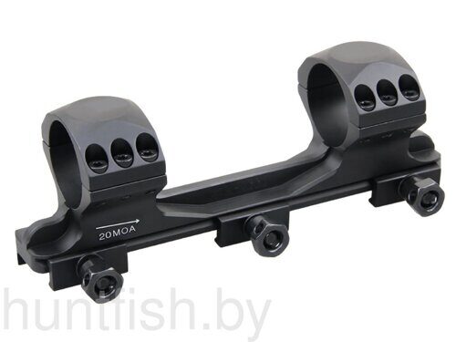 Кронштейн Vector Optics X-Accu 1.2" Medium Profile 30мм на Picatinny, база 154мм, средний (h=17мм),