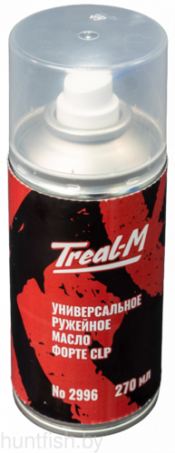 Треал-М Универсальное слабощелочное ружейное масло с высокой проникающей способностью, аэрозоль, 270мл