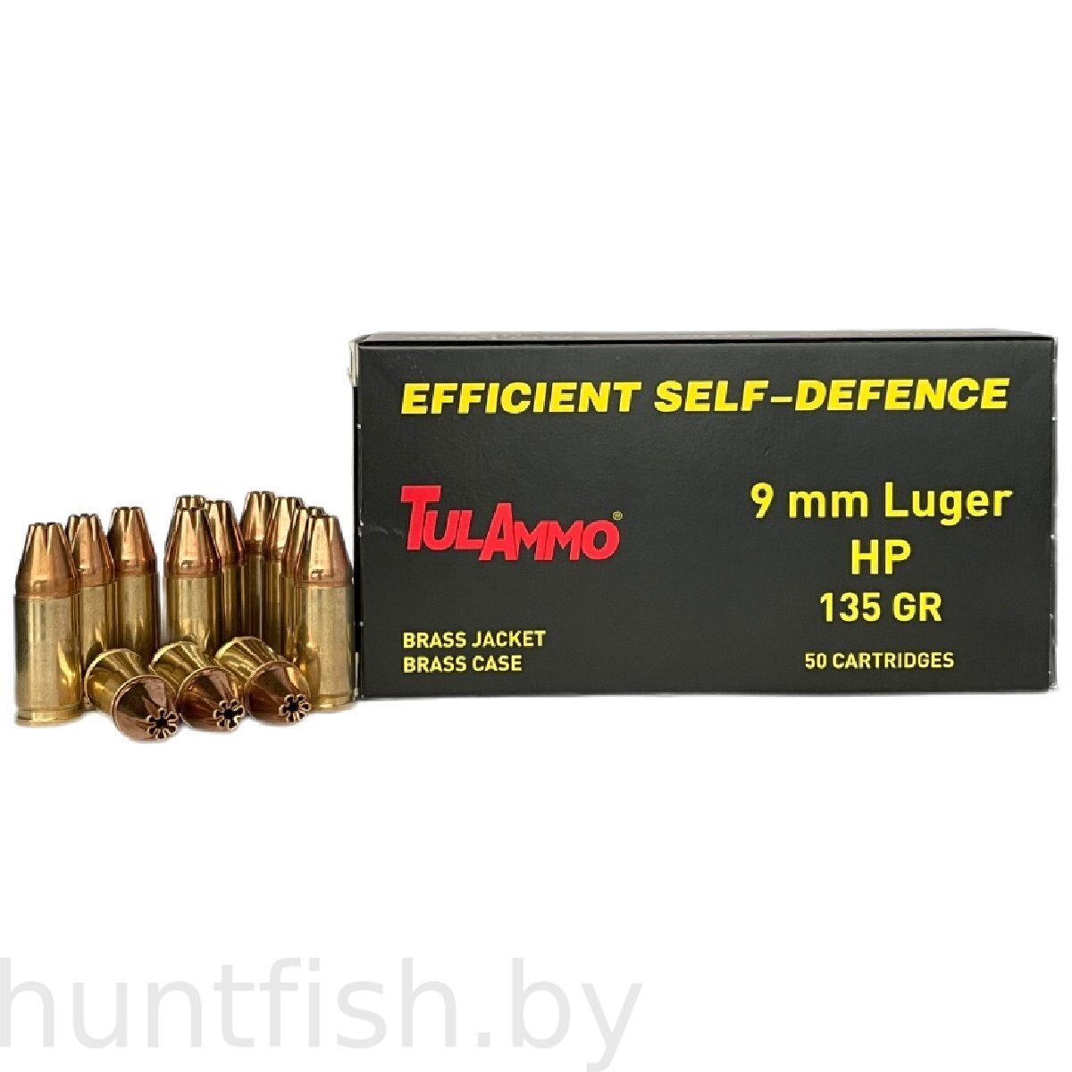 Патроны пист.спорт. TulAmmo 9мм LUGER 9x19 НР 8,75 гр.